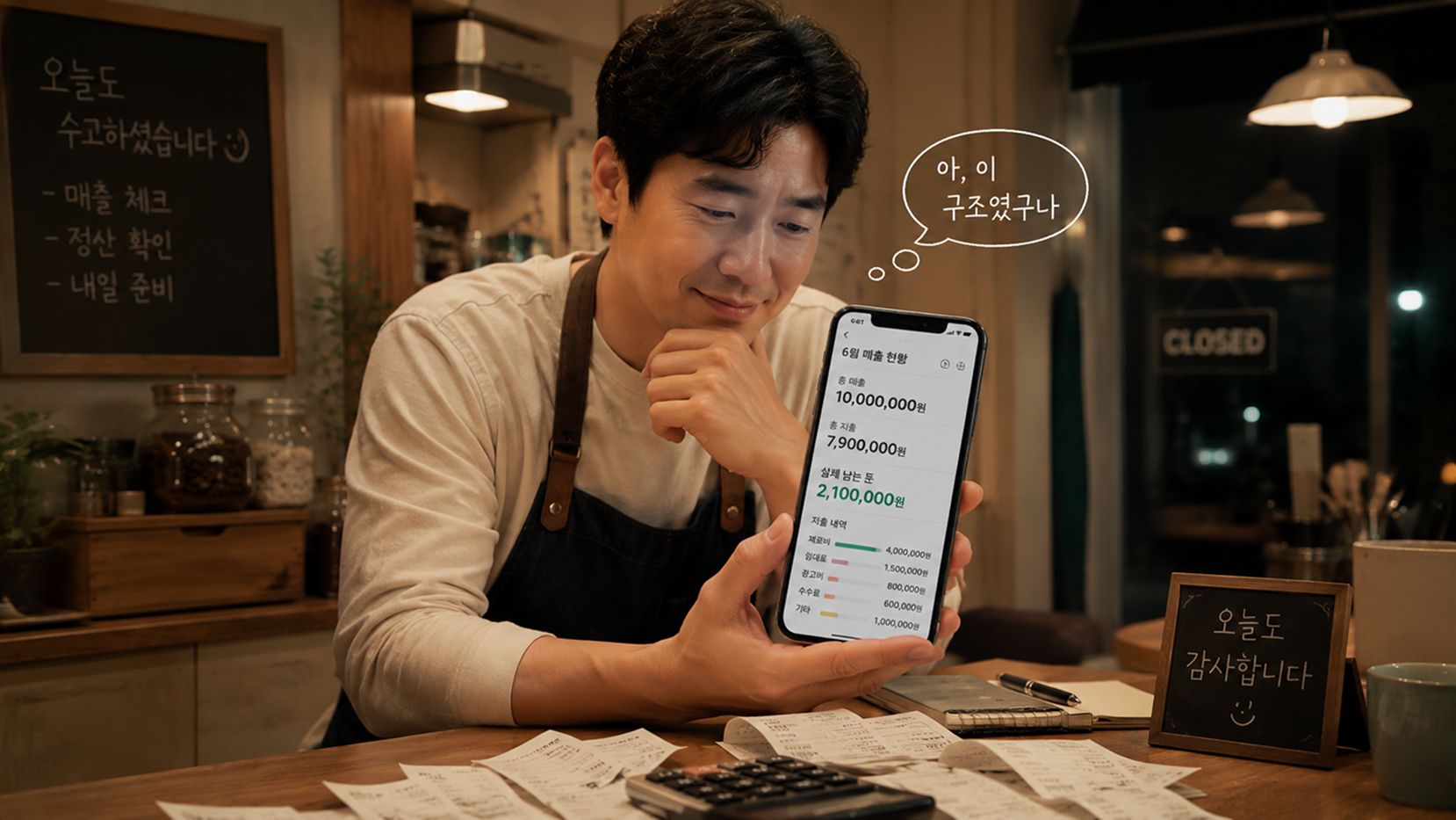 기록을 통해 돈의 흐름을 이해하게 된 카페 사장님
